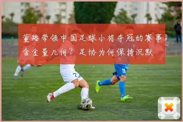 董路带领中国足球小将夺冠的赛事含金量几何?足协为何保持沉默